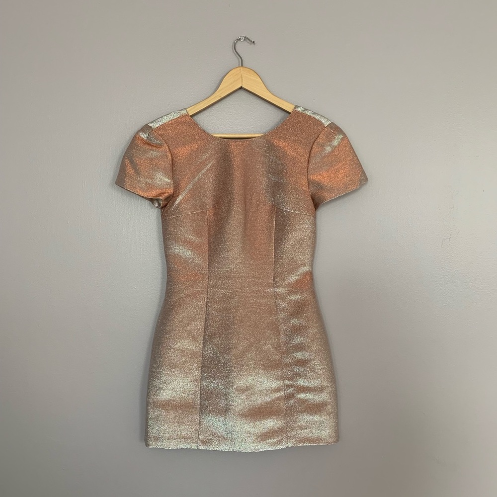 Gold sparkly minidress